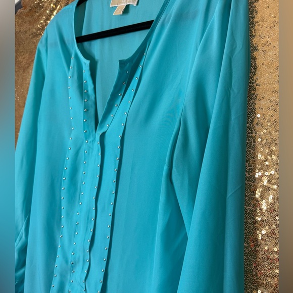 Michael Kors Vibrant Blue Blouse - Picture 4 of 7